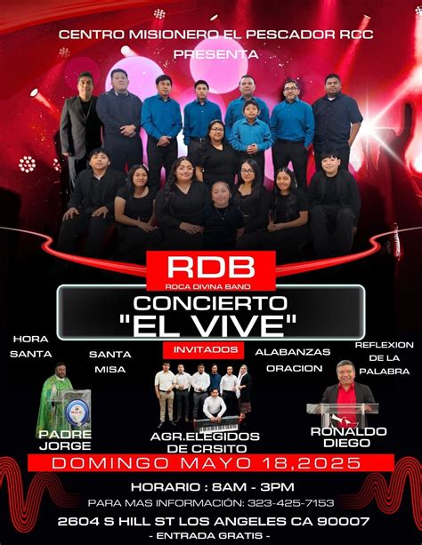 "EL VIVE" Concierto Roca Divina Band Tickets, CENTRO MISIONERO EL ...