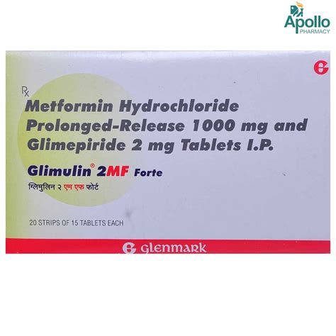 Glimulin 2MF Forte Tablet | Uses, Side Effects, Price | Apollo Pharmacy