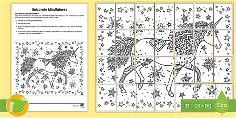 Actividad para colorear unicornios - Dibujo