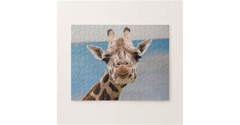 Curious Giraffe Portrait Jigsaw Puzzle | Zazzle.com
