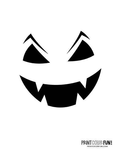 Vampire Halloween pumpkin face stencil template | Halloween pumpkin ...