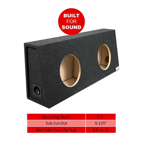 Buy Bbox Dual 10 Inch Sealed Subwoofer Enclosure - Car Subwoofer Boxes ...