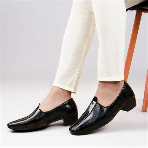 Men's 2 Inch Height Increasing Traditional Wedding Wear Punjabi Jutti ...