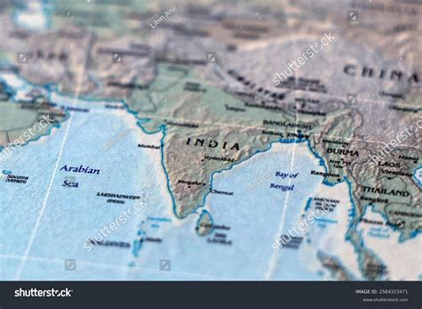 World Map India Neighbouring Countries Stock Photo 2584323471 ...