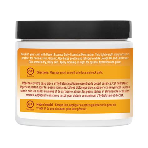 Desert Essence, Daily Essential Facial Moisturizer, 4 Fl Oz – Maple Herbs