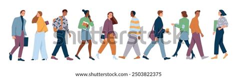 Business People Walking From Side View 的图像结果