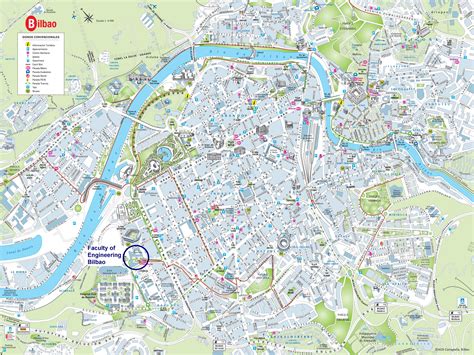 Bilbao city center map