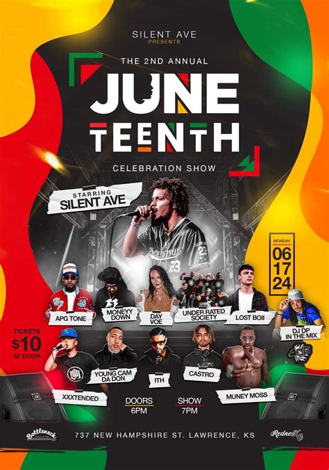 Silent Ave Presents: The 2nd Annual Juneteenth Celebration Show at The ...