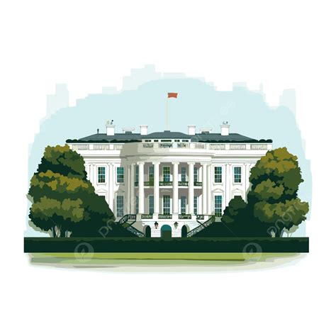 White House Building Cartoon