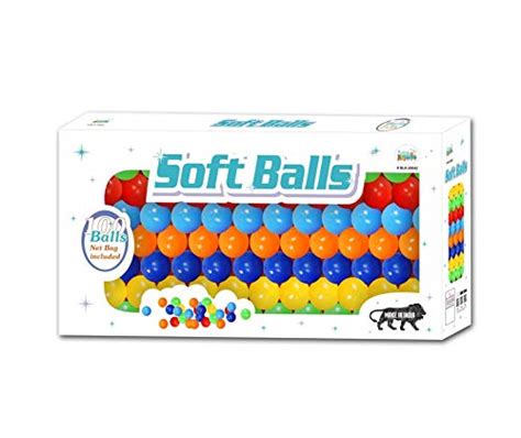 Buy Little Jumps Premium 100 Soft Balls Pack, Multi Color, for Play ...