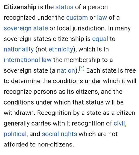 Define citizenship. - Brainly.in
