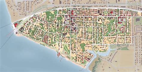 Map Of Downtown Ocean Springs Ms