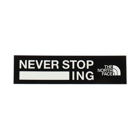 THE NORTH FACE TNF Print Sticker ネバーストップ （ザ・ノース・フェイス TNF プリント ステッカー ...