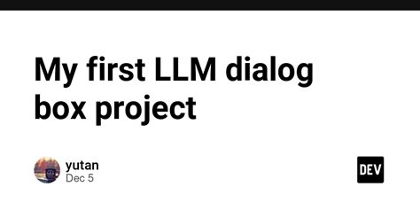 LLM Dialog 的图像结果