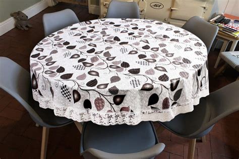Buy The Furnishing Tree Round Shaped WxL 72x72 Inch 8 Seater Table ...