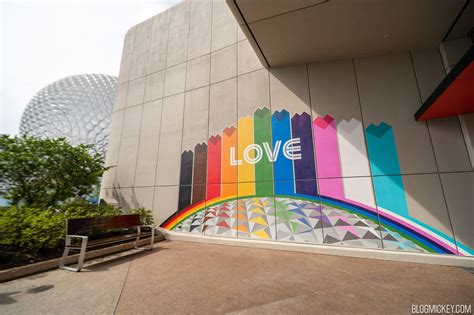 Disney World Pride Month: New "LOVE" Mural Photo Op Installed at EPCOT