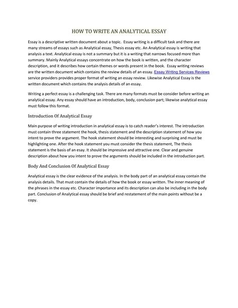 Image result for Analytical Essay Tips