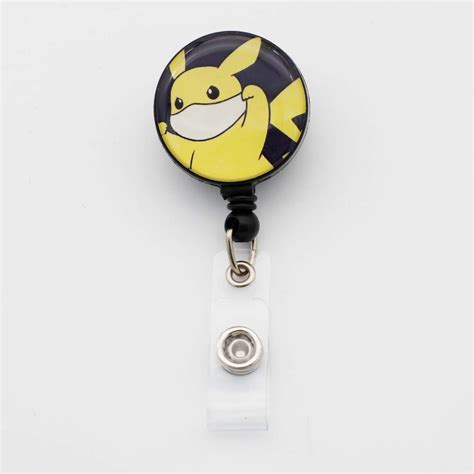 Buy Pikaqiu Retractable ID Card Badge Holder with Alligator Clip ...