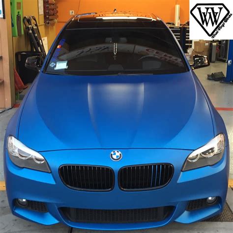 Matte Metallic Blue Car Paint