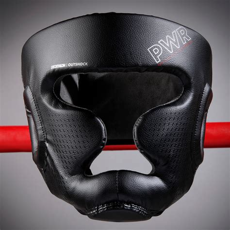 Adult Boxing Full Face Headguard 500 - Black OUTSHOCK | Decathlon