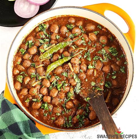 Chole Recipe (Punjabi Chole Masala) - Swasthi's Recipes