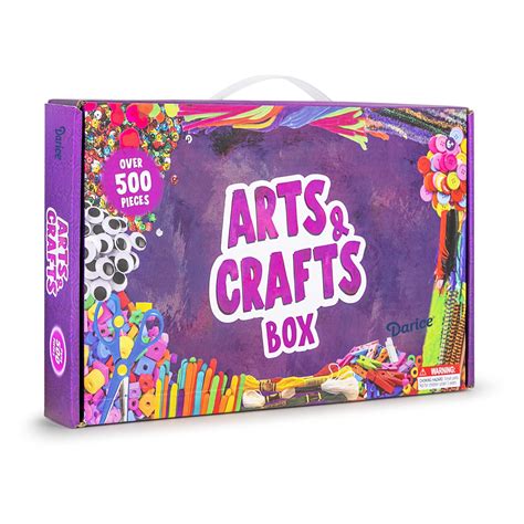 Darice Arts and Crafts Kit - 500+ Piece Kids Craft Supplies & Materials ...