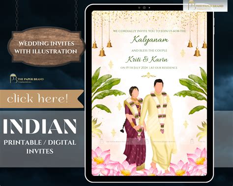 Buy Southindian Wedding Invite ,tamil Invite , Hindu Wedding Card ,save ...