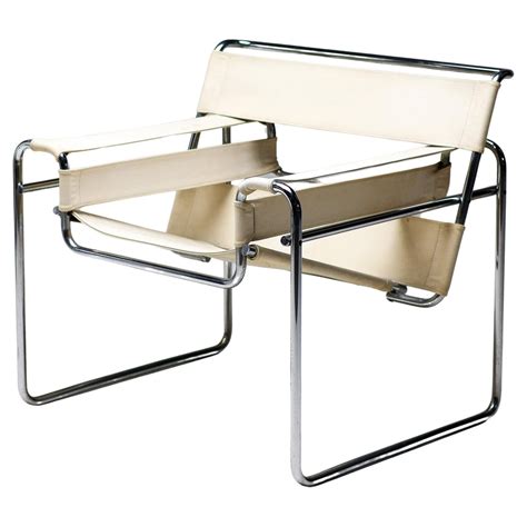 Marcel Breuer Early Canvas Model B3 "Wassily" Chair by Gavina For Sale ...