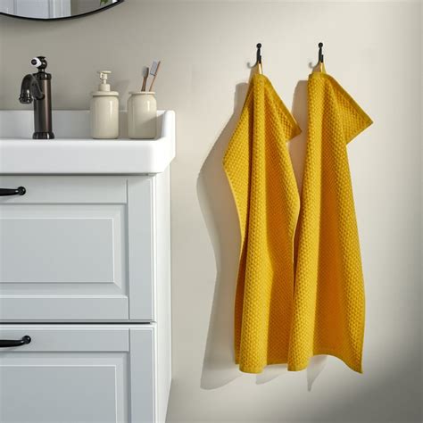 Gulvial hand towel, yellow, 40x70 cm (16x28") - IKEA