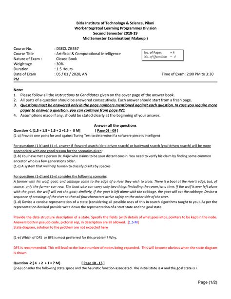 Sample Mid Term ACI - chggjgkjhlkj;lk;kl;'l - Birla Institute of ...