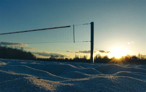 Download Volleyball Net On Beach Wallpaper | Wallpapers.com