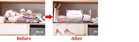 PIKIFY Wooden Racks Closet Shelf Organiser, Closet Separator Cabinet ...