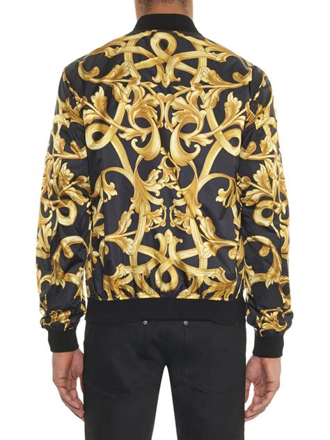 versace baroque print jacket
