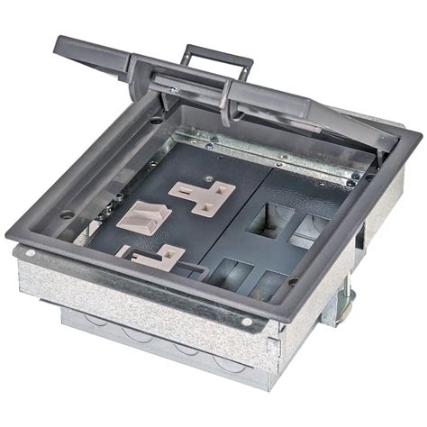 Floor Socket Box 2 Compartment With Power & Data | DCDI