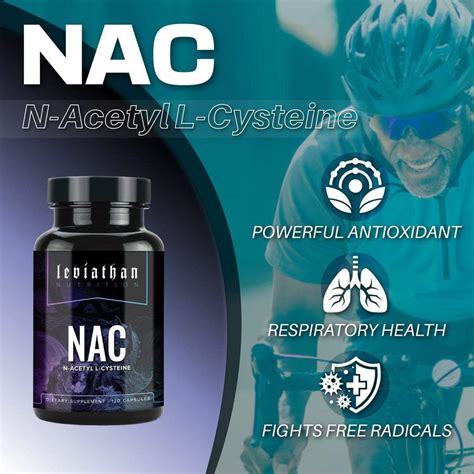Buy Leviathan Nutrition N Acetyl Cysteine (NAC) 600mg, 120 Capsules ...