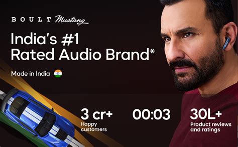 GOBOULT x Mustang Dash Truly Wireless in Ear Earbuds with 100H Playtime ...