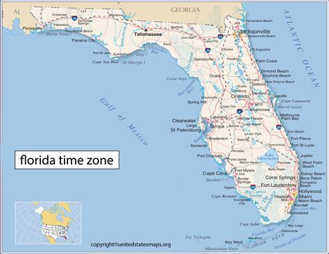 Florida Time Zone Map | Map of Florida Time Zones