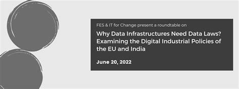 Why Data Infrastructures Need Data Laws? Examining the Digital ...