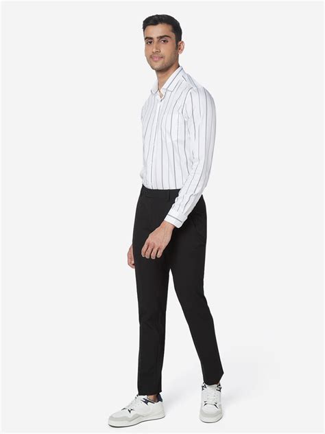 WES Formals Black Ultra Slim Fit Trousers – Westside