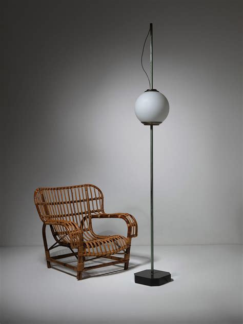 "Pallone" Floor Lamp Model LTe10 by Caccia Dominioni for Azucena, Italy ...