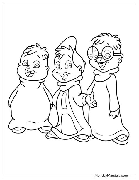 20 Alvin & The Chipmunks Coloring Pages (Free Printables)