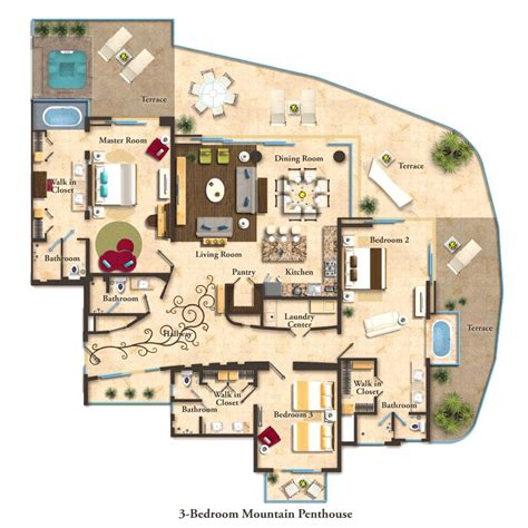 suite-layouts-garza-blanca-residence-club-arquitectura-lovely-penthouse ...