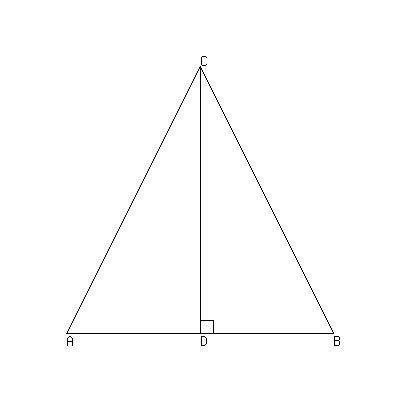 show that in an isosceles triangle the angles opposites to the eqal ...