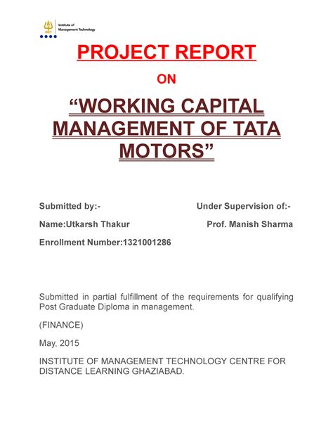 C42e6113 7c2f 41bf 98dd 99ba662d003a - PROJECT REPORT ON “WORKING ...