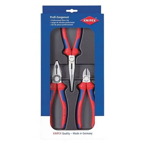KNIPEX - 3Plier Set, Multi-Component Grips Handle - 00 20 11