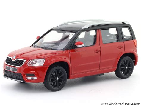 2013 Skoda Yeti red 1:43 Abrex diecast scale model car | Scale Arts India