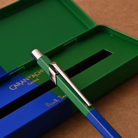 Buy Caran d'Ache 849 Paul Smith Cobalt Blue & Emerald Green Ball Pen ...