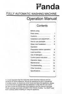 Image result for Panda Washing Machine Function Button