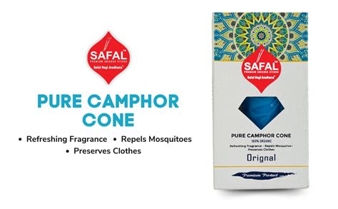SAFAL Camphor Cone for Home | kapoor air freshener for car | Pack of 1 ...