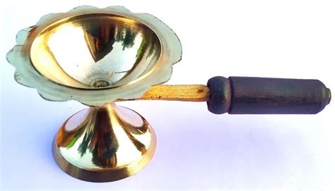 PNP-100% Pure Brass Kapoor dani for puja Brass | dhup dani Brass ...